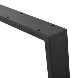 Struttura del tavolo Kraftisried set da 2 55/70x72cm acciaio nero [en.casa]