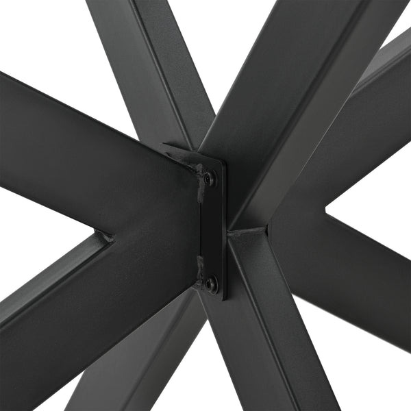 Struttura del tavolo Oberau 150x78x71 cm Nero [en.casa]