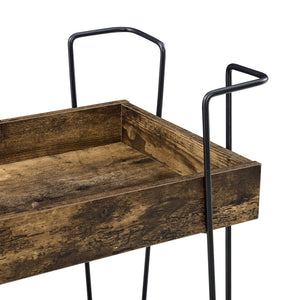 Carrello da servizio Vaxholm 78x62x32cm Tonalità legno scuro en.casa