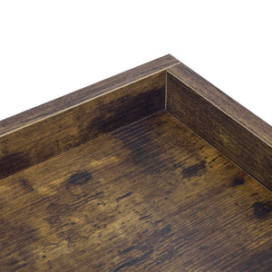 Tavolino laterale Mariefred 55x40x40cm con ripiano Tonalità legno scuro [en.casa]