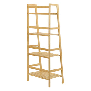 Scaffale a scala in bambù Vinje 48x32x123cm [en.casa]