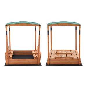 Sandbox Pitsunda con tetto regolabile in altezza 145x118x118cm [en.casa]