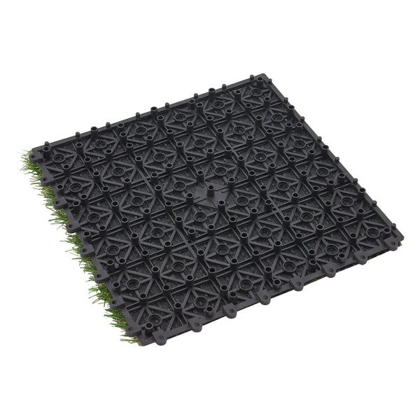 Piastrelle di prato sintetico Wiesloch set da 11 pezzi 1m² [en.casa]