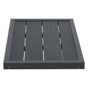 Piastra per pavimento WPC Nürtingen per doccia solare 101x63x5,5cm [en.casa]