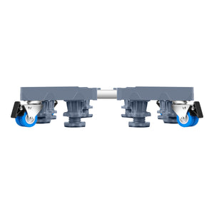 Carrello 'Maisach' con Base Regolabile per Elettrodomestici, Supporto di Rialzo con Rotelle e Piedini - Grigio [en.casa]