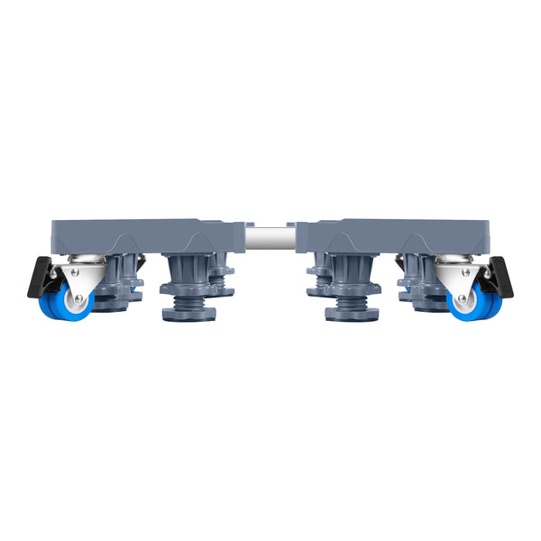 Carrello 'Maisach' con Base Regolabile per Elettrodomestici, Supporto di Rialzo con Rotelle e Piedini - Grigio [en.casa]