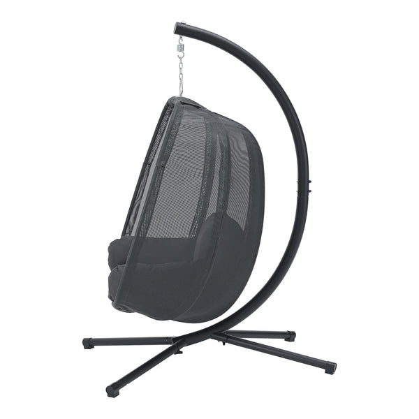 Sedia sospesa Abegondo con struttura e cuscino max. 120 kg [en.casa]