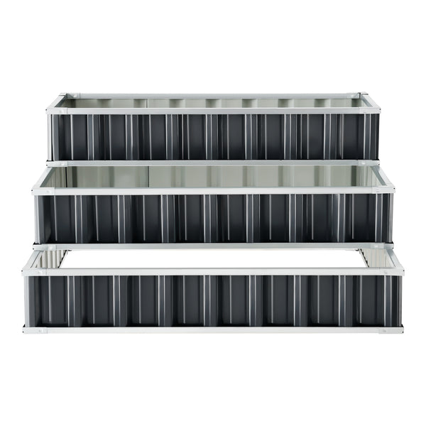 Aiola da giardino Renswoude 118x118x60cm a 3 livelli [en.casa]