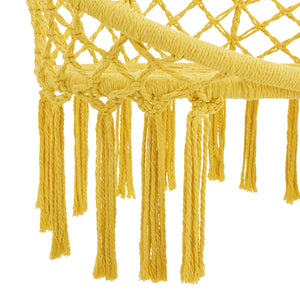 Sedia sospesa Jaina max. 120 kg Giallo [en.casa]