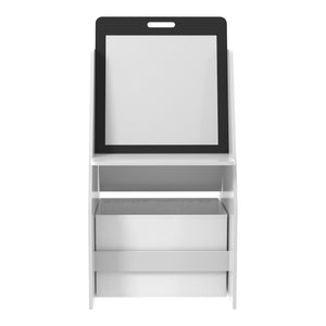 Tavolo per bambini con lavagna Ferrol 88x51x49 cm Bianco [en.casa]