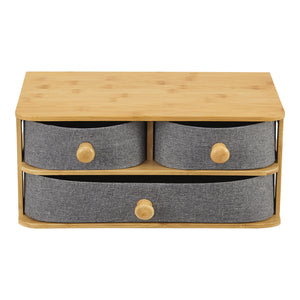 Organizer per scrivania in bambù Mäntsälä [en.casa]