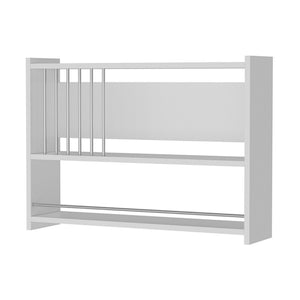 Scaffale Pensile 'Helsingør' Mensola da Parete per Cucina - Bianco [en.casa]