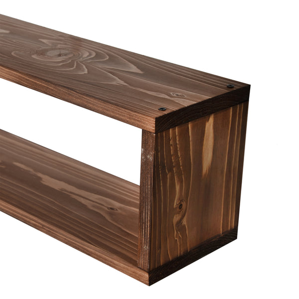 Set di 3 Mensole da Muro 'Næstved' in Legno di Pino (LxPxA) 100 x 14 x 18 cm [en.casa]