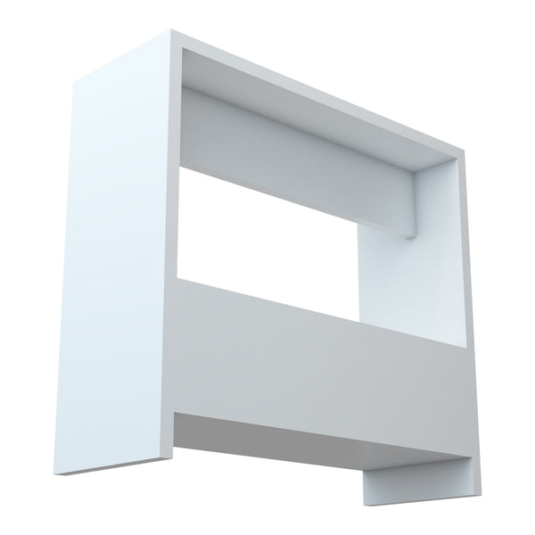 Tavolino Rødovre 60x55x20 cm Bianco [en.casa]