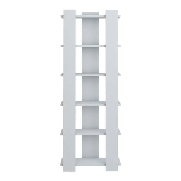 Libreria 'Præstø' Scaffale da Terra con 6 Ripiani Portaoggetti - Bianco [en.casa] 
