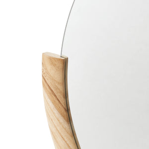 Specchio da parete Atri rotondo naturale con cornice 61x64cm [en.casa]