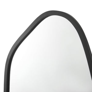 Specchio da parete Grottole nero, opaco 62x50cm [en.casa]