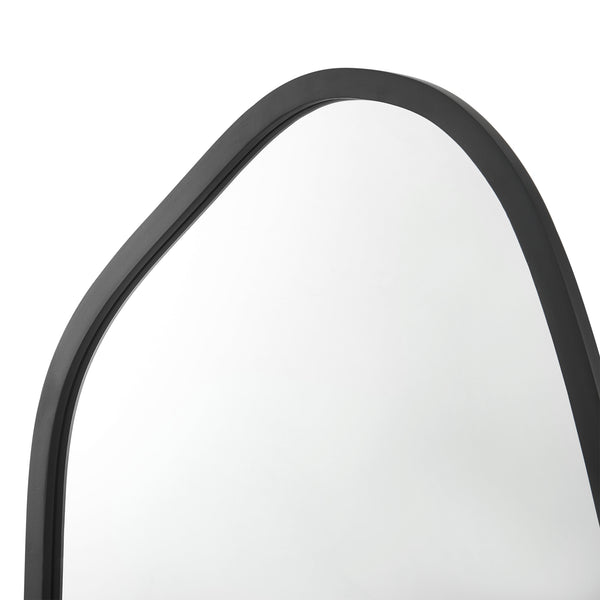 Specchio da parete Grottole nero, opaco 62x50cm [en.casa]