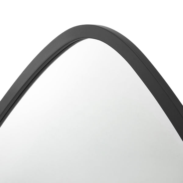 Specchio da parete Galatone nero, opaco 64x60cm [en.casa]