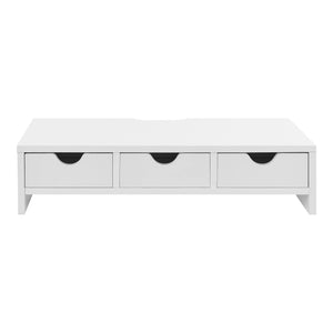 Supporto per monitor Ruovesi 12x51x25cm Bianco [en.casa]