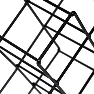 Portabottiglie da Tavolo 'Apremont' Cantinetta Autoportante per 8 Bottiglie di Vino Supporto in Metallo - Nero [en.casa] 