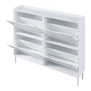 Scarpiere Kehmstedt 91x100x19cm Bianco [en.casa]