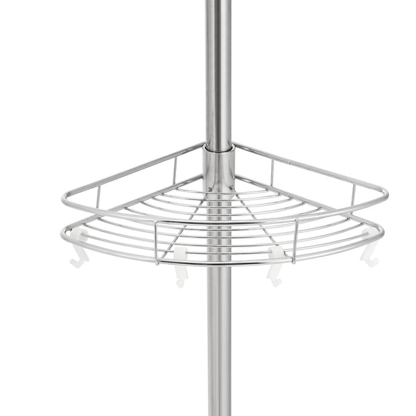 Scaffale Angolare Haapavesi per Doccia Organizzatore Telescopico in Acciaio Cromato [neu.haus] 