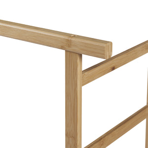 Appendiabiti su ruote Ilmajok in bambù [en.casa]