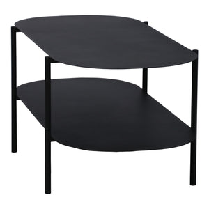 Tavolino da salotto Enebakk 112x62x40,5cm Nero, opaco [en.casa]