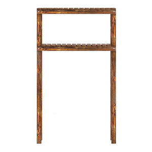 Scaffale Kinnula Sopra Lavatrice Gabinetto Sovrastruttura Salvaspazio 120 x 70 x 20 cm Legno Scuro [en.casa] 