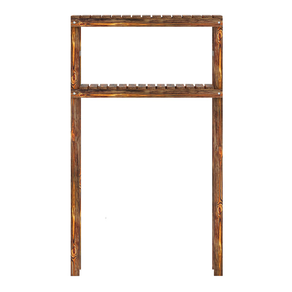 Scaffale Kinnula Sopra Lavatrice Gabinetto Sovrastruttura Salvaspazio 120 x 70 x 20 cm Legno Scuro [en.casa] 