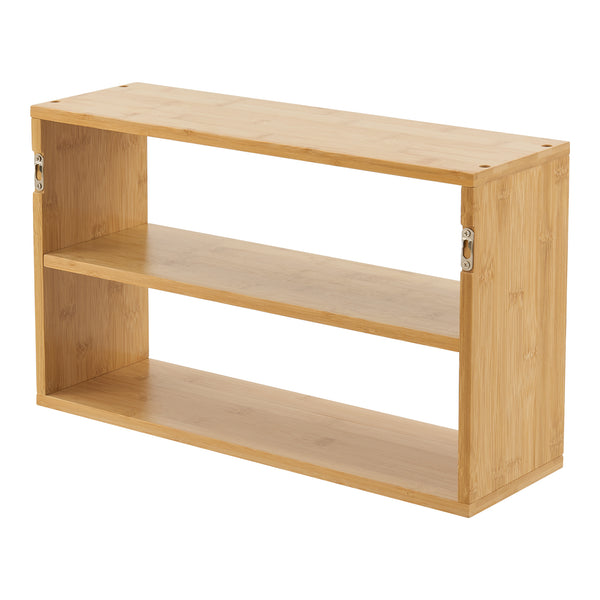 Mensola da parete Gol 50x15x30 cm Bambù [en.casa]