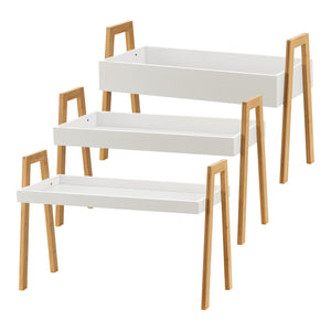 Libreria Hitra 3 pz. Bambù [en.casa]