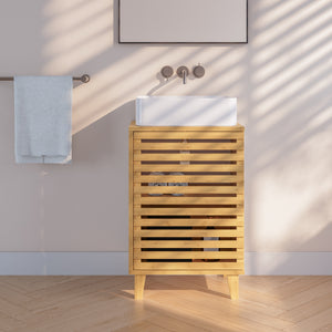 Mobile sottolavabo Iveland 60x40x30cm bambù [en.casa]