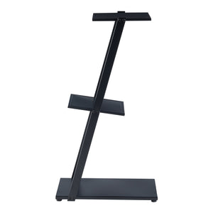 Scaffale a colonna Rollag 72x40x25cm in metallo nero [en.casa]