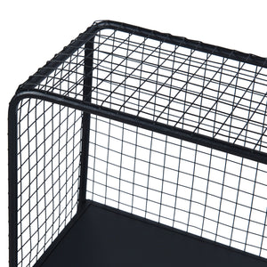 Scaffale da Terra Volda 90 x 50 x 19 cm Nero [en.casa]