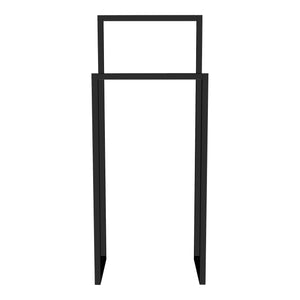 Stand Appendiabiti Holtålen con 2 Barre Porta Abiti 90 x 40 x 25 cm Acciaio Nero [en.casa]