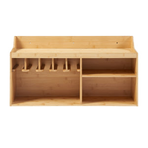 Organizer per utensili Gjemnes 86x25x45 cm Bambù [en.casa]