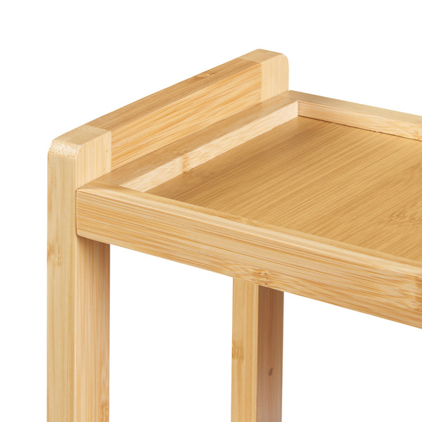 Mensola da bagno Höör 42x37x17 cm bambù [en.casa]