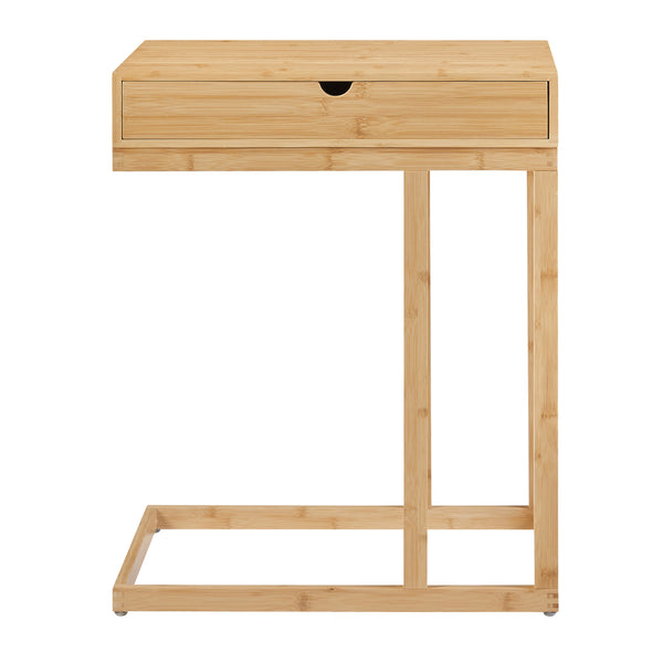 Tavolo Ergonomico da Divano Kåfjord 68 x 55 x 35 cm Bambù Naturale [en.casa] 