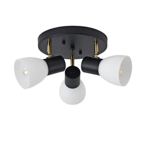 Plafoniera Abbey Nero / Bianco [lux.pro]