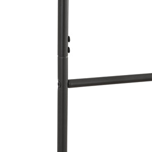 Scaletta portasciugamani Bodø acciaio 176x38 cm nero [en.casa]