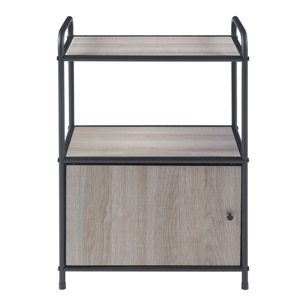 Tavolino laterale Gulen Nero/effetto quercia [en.casa]