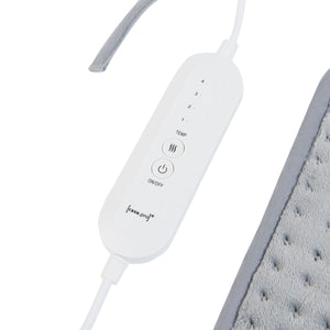 Cuscino riscaldante elettrico Calvera 80W 50x40cm Grigio [en.casa]