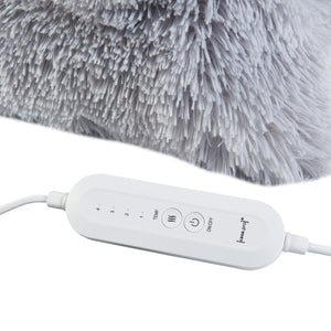 Cuscino riscaldante elettrico Capurso 100W 40x40cm Grigio [en.casa]