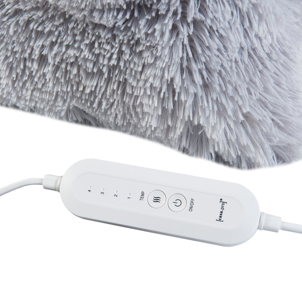 Cuscino riscaldante elettrico Capurso 100W 40x40cm Grigio [en.casa]