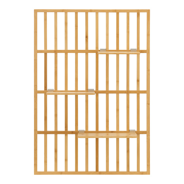 Mensola da parete Røst 120x80x13cm Bambù [en.casa]