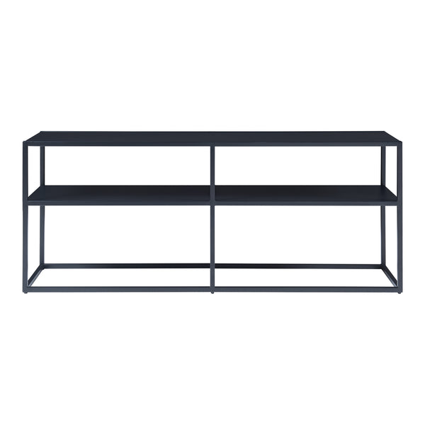 Tavolino TV Solund 120x30x46cm Nero [en.casa]