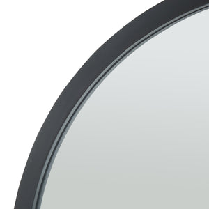 Specchio da parete Suomussalmi Ø60 cm Nero [en.casa]