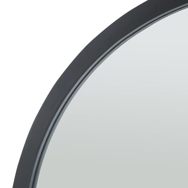 Specchio da parete Suomussalmi Ø60 cm Nero [en.casa]